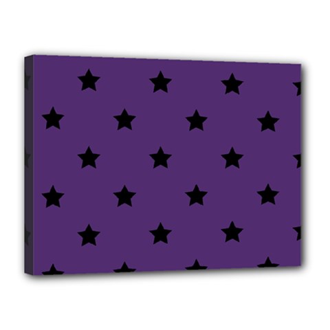 Stars Pattern Canvas 16  X 12  by Valentinaart