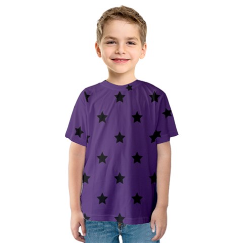 Stars Pattern Kids  Sport Mesh Tee by Valentinaart