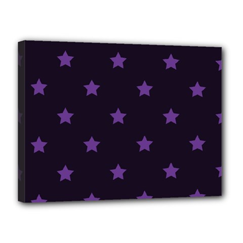 Stars Pattern Canvas 16  X 12  by Valentinaart