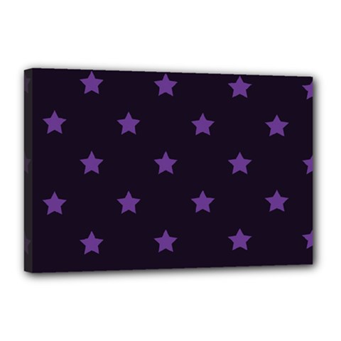 Stars Pattern Canvas 18  X 12  by Valentinaart