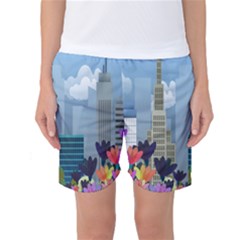 Urban Nature Women s Basketball Shorts by Valentinaart