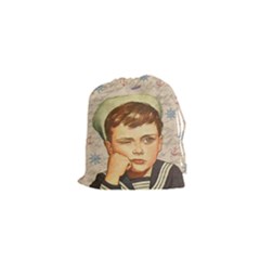 Little Sailor  Drawstring Pouches (xs)  by Valentinaart