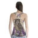 Vintage owl and lilac Racer Back Sports Top View2