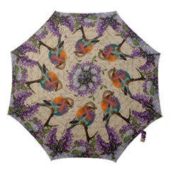 Vintage Bird And Lilac Hook Handle Umbrellas (medium) by Valentinaart