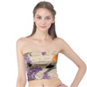 Vintage bird and lilac Tube Top View1