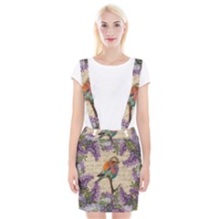 Vintage bird and lilac Suspender Skirt