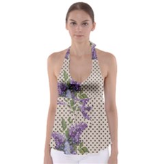 Vintage Lilac Babydoll Tankini Top by Valentinaart