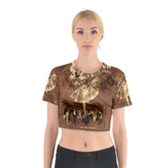 Bon-ton Cotton Crop Top by Valentinaart