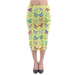 Toys Pattern Midi Pencil Skirt by Valentinaart