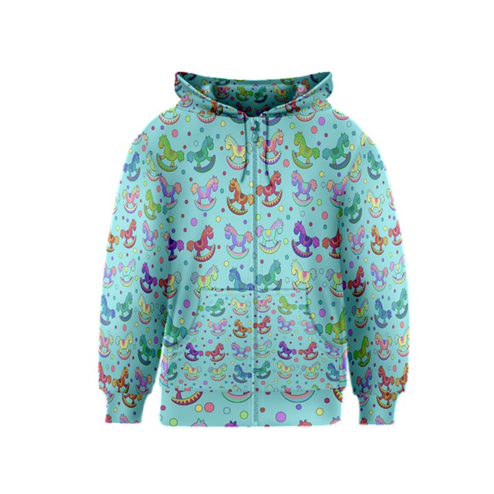 Toys pattern Kids  Zipper Hoodie