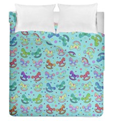 Toys Pattern Duvet Cover Double Side (queen Size) by Valentinaart