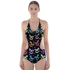 Toys Pattern Cut-out One Piece Swimsuit by Valentinaart