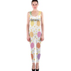 Balloon Star Rainbow Onepiece Catsuit by Mariart