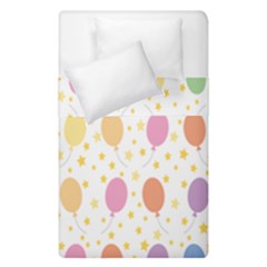 Balloon Star Rainbow Duvet Cover Double Side (single Size) by Mariart