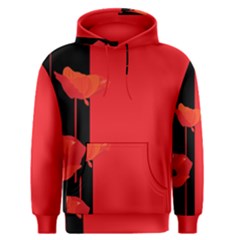 Flower Floral Red Back Sakura Men s Pullover Hoodie by Mariart