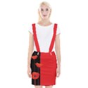 Flower Floral Red Back Sakura Suspender Skirt View1