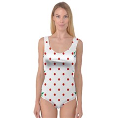 Flower Floral Polka Dot Orange Princess Tank Leotard  by Mariart