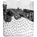 Batik Rain Black Flower Spot Duvet Cover Double Side (California King Size) View2