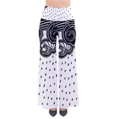 Batik Rain Black Flower Spot Pants by Mariart