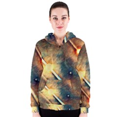 Light Space Women s Zipper Hoodie by DeneWestUK