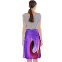 Digital Art Spirals Wave Waves Chevron Red Purple Blue Pink Midi Beach Skirt View2