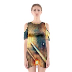 Light Space Shoulder Cutout One Piece