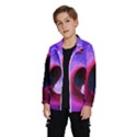 Digital Art Spirals Wave Waves Chevron Red Purple Blue Pink Wind Breaker (Kids) View2