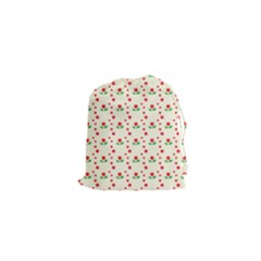 Flower Floral Sunflower Rose Star Red Green Drawstring Pouches (xs)  by Mariart