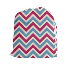 Zig Zags Pattern Drawstring Pouches (xxl)