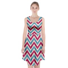 Zig Zags Pattern Racerback Midi Dress