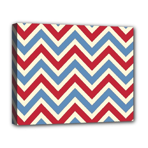 Zig Zags Pattern Deluxe Canvas 20  X 16  