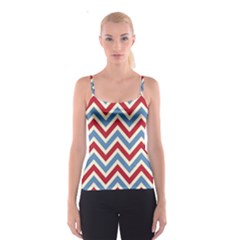 Zig Zags Pattern Spaghetti Strap Top by Valentinaart