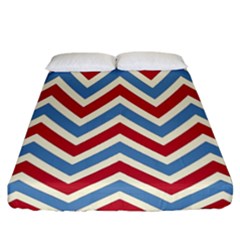 Zig Zags Pattern Fitted Sheet (california King Size)