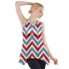 Zig Zags Pattern Side Drop Tank Tunic