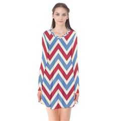 Zig Zags Pattern Flare Dress