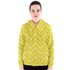 Zig Zags Pattern Women s Zipper Hoodie