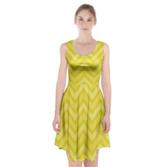 Zig Zags Pattern Racerback Midi Dress