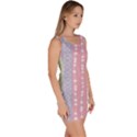 Heart Love Valentine Polka Dot Pink Blue Grey Purple Red Sleeveless Bodycon Dress View3