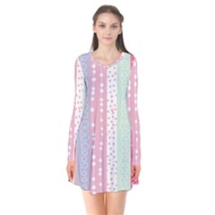 Heart Love Valentine Polka Dot Pink Blue Grey Purple Red Flare Dress by Mariart