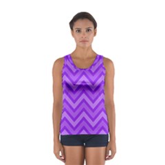 Zig Zags Pattern Women s Sport Tank Top 