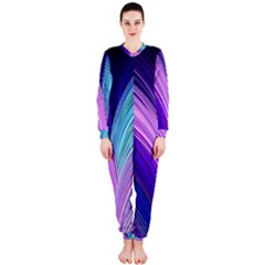 Color Purple Blue Pink Onepiece Jumpsuit (ladies)  by Mariart