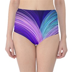 Color Purple Blue Pink High-waist Bikini Bottoms by Mariart