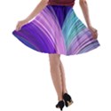 Color Purple Blue Pink A-line Skater Skirt View2