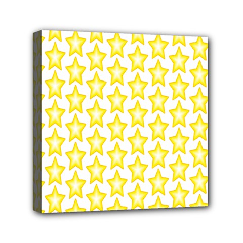 Yellow Orange Star Space Light Mini Canvas 6  X 6  by Mariart