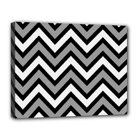 Zig Zags Pattern Canvas 14  X 11  by Valentinaart