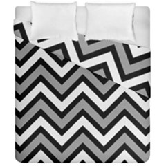 Zig Zags Pattern Duvet Cover Double Side (california King Size)