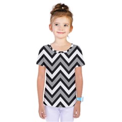 Zig Zags Pattern Kids  One Piece Tee