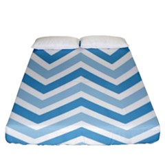 Zig Zags Pattern Fitted Sheet (king Size) by Valentinaart