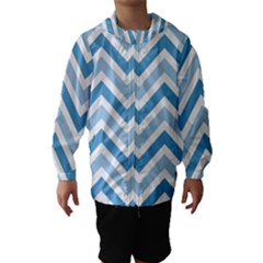 Zig Zags Pattern Hooded Wind Breaker (kids) by Valentinaart