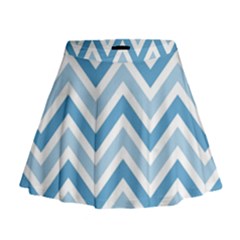 Zig Zags Pattern Mini Flare Skirt by Valentinaart